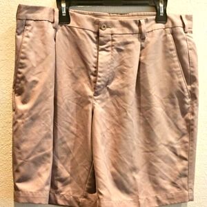 Nike Golf pockets PGA shorts Comfy Pleated Outdoor Mens Khaki 38, Dry-fit  logo